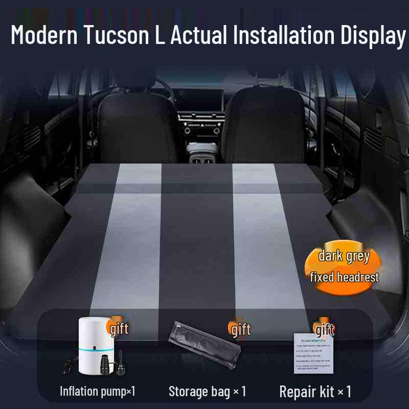 Inflatable Car Bed Mattress for Tucson L SUV - Trunk & Rear Seat Sleeping Pad