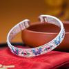 Ethnic Style Women's Hand Bracelet Traditional Chinese Cloisonne Bracelet Enamel Bracelet  Gift