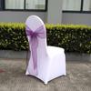 40Pcs Exquisite Workmanship Chair Bow Sash Wear-resistant Polyester Bow Knot Organza Chair