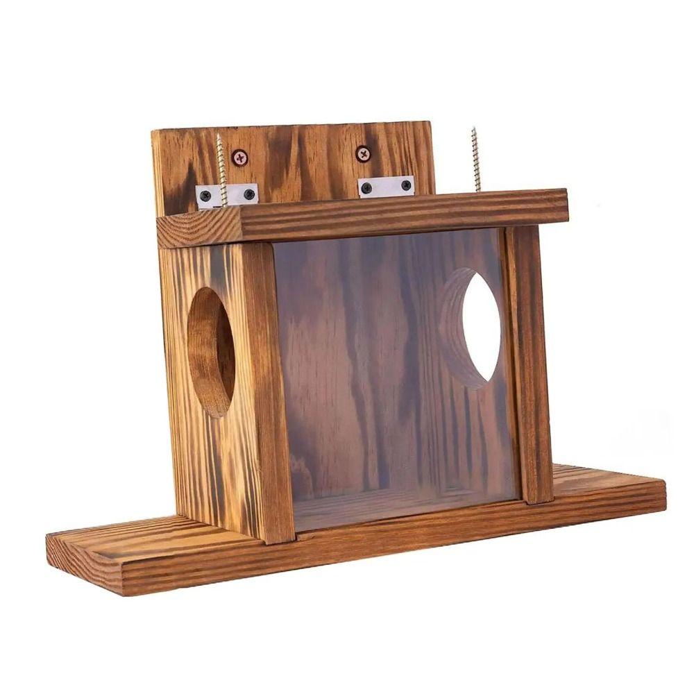 Hanging Hamster Feeding Box Durable Pet Food Dispenser Squirrel Feeder  Hummingbird