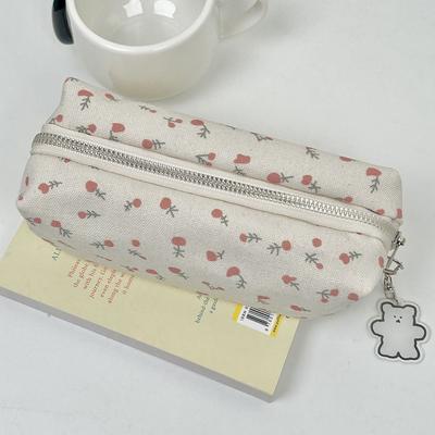 Floral Print Stift Tasche Große Kapazität Schreibwaren Veranstalter INS Bleistift Fall Schule