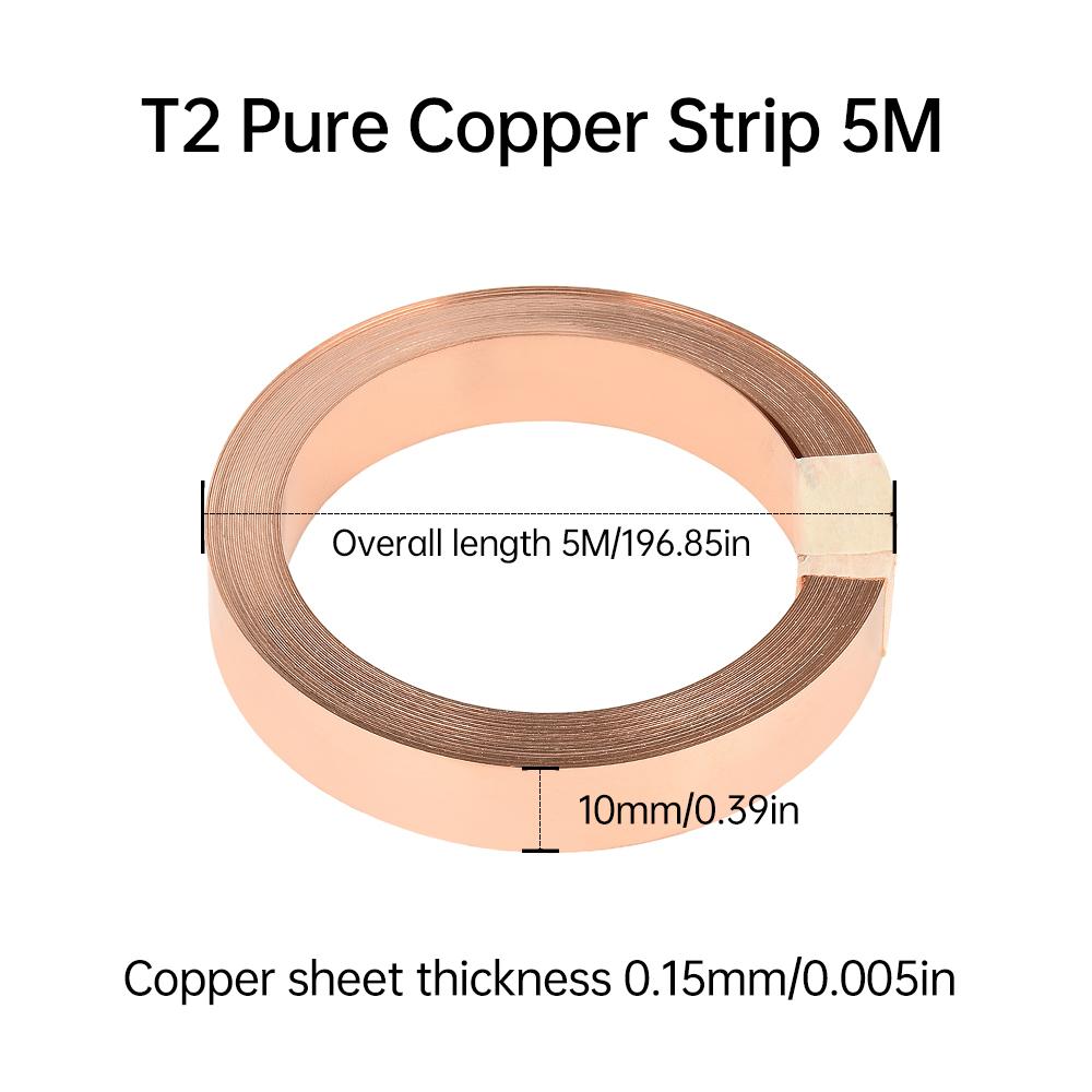 

5M T2 Pure Copper Strip/Nickel 18650 26650 21700 Lithium Battery Pack Spot Welding Tape 0.15mm/0.2mm Nickel Plated Copper Belt