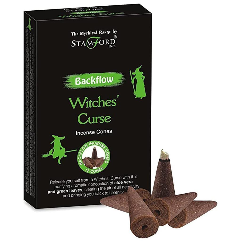 Backflow Incense Cones Witch Curse - 12 Cones Stamford