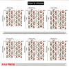 2pcs 2D flat printing Merry Christmas Party Curtains Christmas Gnomes Hearts Digital Printed Polyester Drapes Holiday