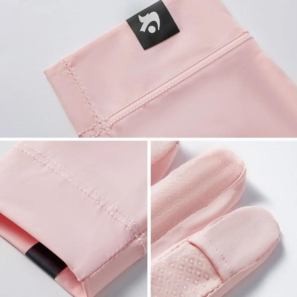 Highly Elastic Anti-uv Ice Silk Gloves Summer Outdoor Sports Riding Driving Gloves Touchable Flip Finger Anti Slip Gloves