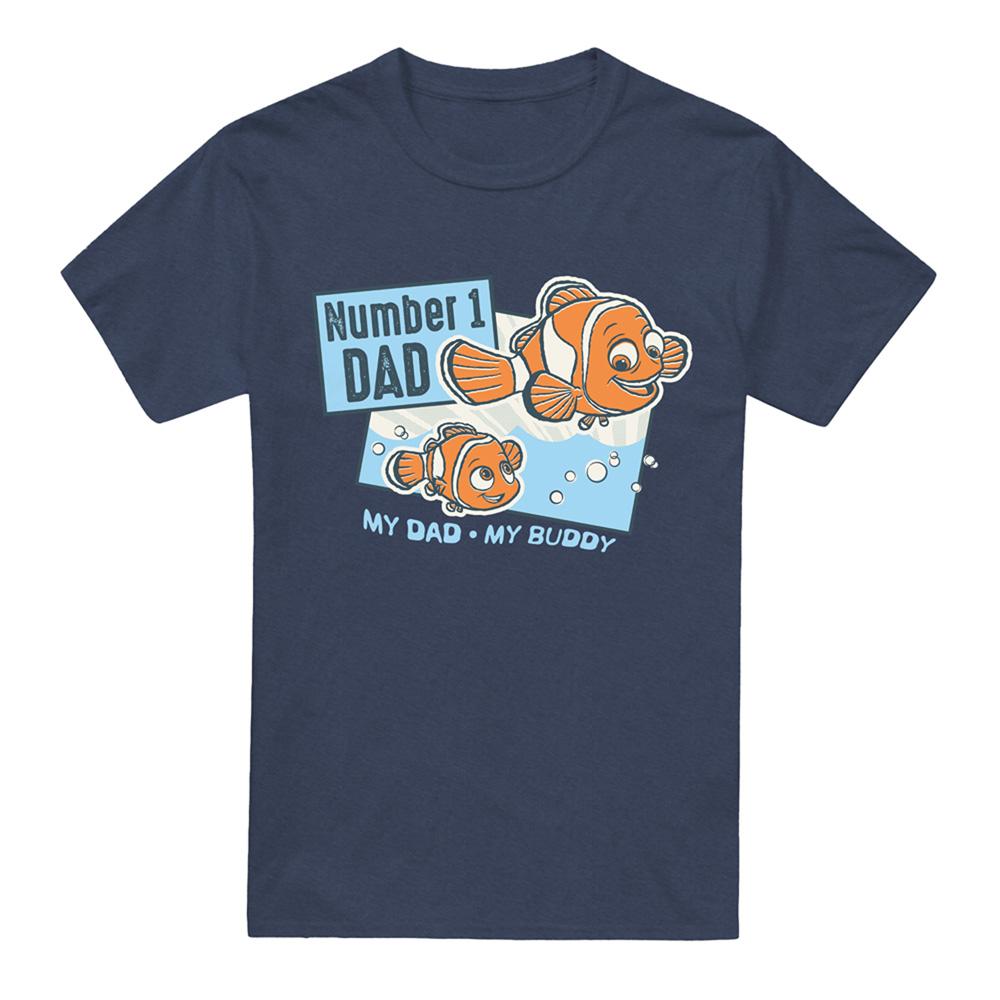 Finding Nemo Unisex Adult Number 1 Dad Marlin Heather T-Shirt