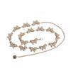 New Metal Sweet Woman Waist Chain Spring Skirt Versatile Heavy Industry Young Elegant Rhinestone Butterfly Waist Chain
