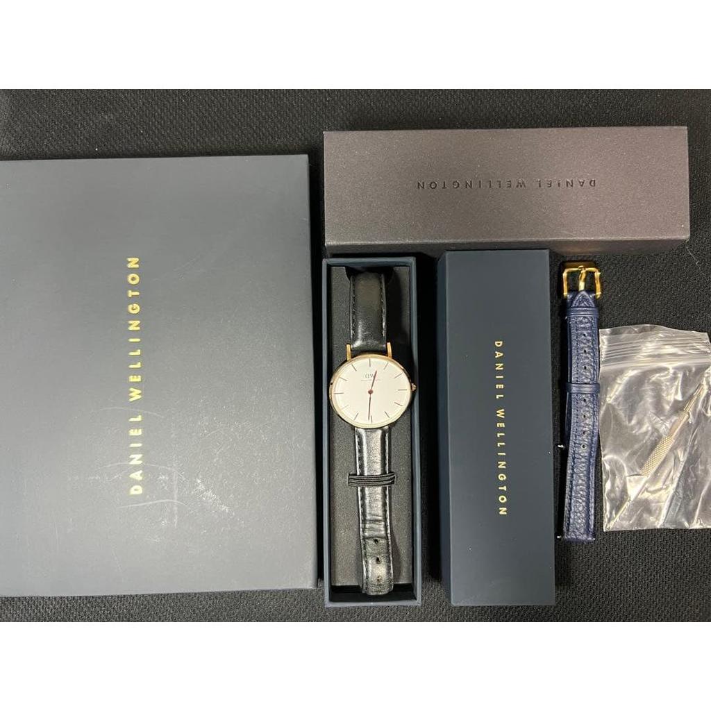 Used [Battery Replaced] Daniel Wellington Petite Sheffield Gold