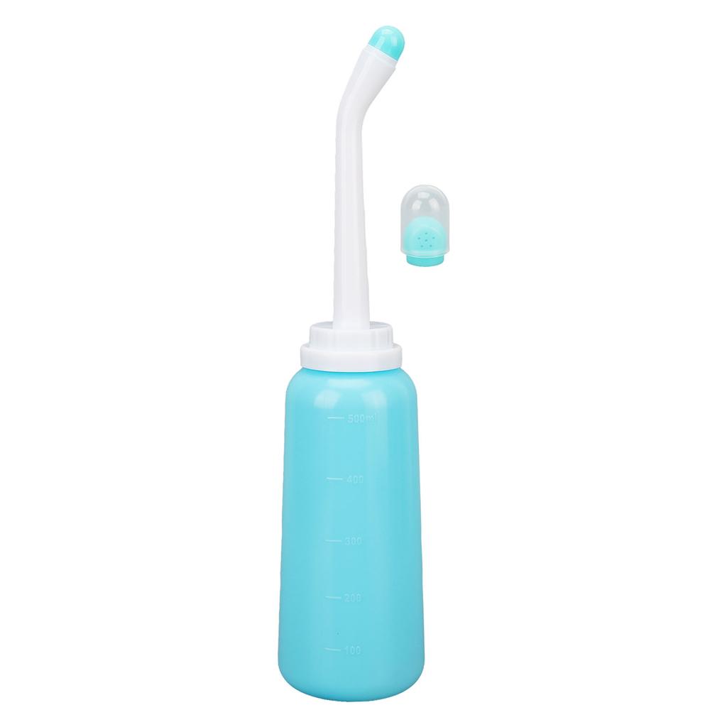 500ml Portable Bidet Safe Ergonomic High Rebound Leak Proof Bidet Bottle Sprayer with Dual Nozzles