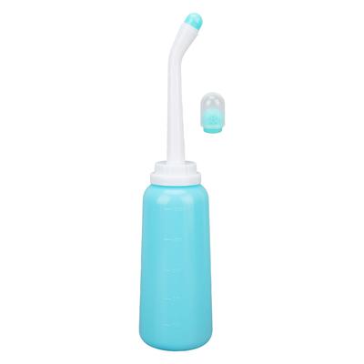 500ml Tragbares Bidet Sicher Ergonomisch Hoher Rückprall Auslaufsicher Bidetflasche Sprüher mit Doppeldüsen