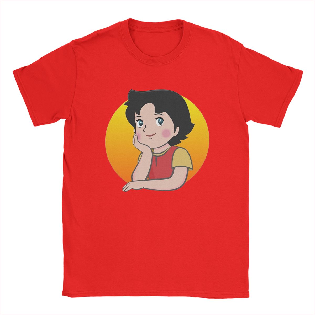 

Мужская футболка Heidi Vintage 100% хлопок футболка с коротким рукавом футболка с круглым вырезом топы новое поступление S