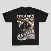 Allen Iverson American Heavyduty Cotton Graphic Printed Summer Shortsleeved Tshirt Unisex Style Both Of Unisex And Unisex