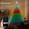 6/7Ft Fairy LED Lights Smart LED RGB Christmas Tree Lights with Star Topper DIY Color Music Sync Timer for Christmas Tree Decor
