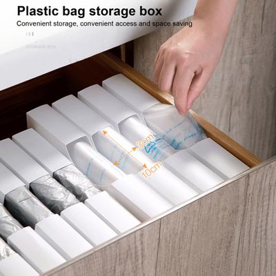 Garbage Bag Storage Wall Mounted Dust-proof Plastic Cabinet Grocery Plastic Bag Dispenser for Kitchen