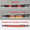 LED Rear Bumper Reflector Tail Light Assembly with Driving/Brake/Turn Signal Light Fit for 2023 2024 Honda CRV Fog Light Smoke Lens