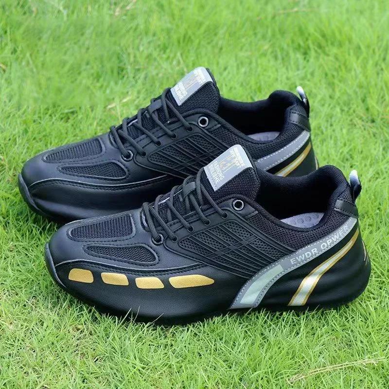 Men's Leather Casual Sneakers Brand Designer Men Running Shoes Fashion Thick-soled Sports Shoes Breathable Men Tennis Shoes