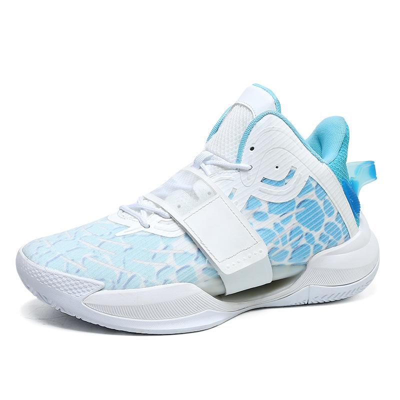 Spring and Autumn Splash Generation Basketball Shoes Shock Absorption Velcro Elementary and Secondary School Students Rub Sound Sports Shoes