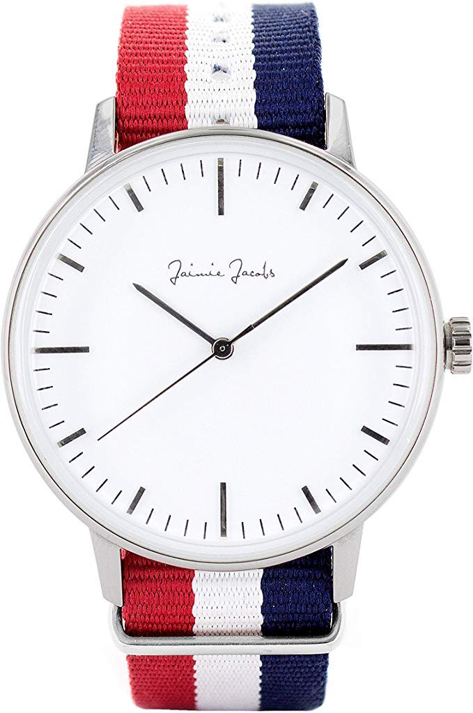 

Jaimie Jacobs UHR MAXVORSTADT SUNRISE Made in Germany MIDNIGHT, Wristwatch, (Dial White, Case Silver)