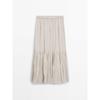 Za2024 Summer New Product Women's Clothes Romantic Wind-Clear Cold Pleated Midi Skirt 05236623 712