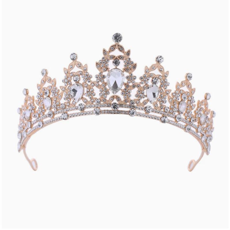 Couronne de Mariage Coiffure Tiare Cristal Couronne de Mariée Argent Tiare Bandeau de Mariage Bandeau d'Anniversaire