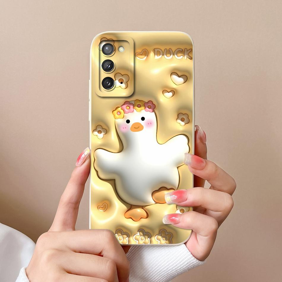 For Samsung Galaxy Note 20 Ultra Case Cute Anime Soft Liquid Silicone Back Cover For Samsung Note20 Ultra 20Ultra Phone Housing