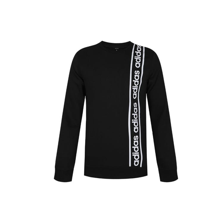 Adidas Sweatshirts Men's Black Crew Neck Moderate Regular EI5617