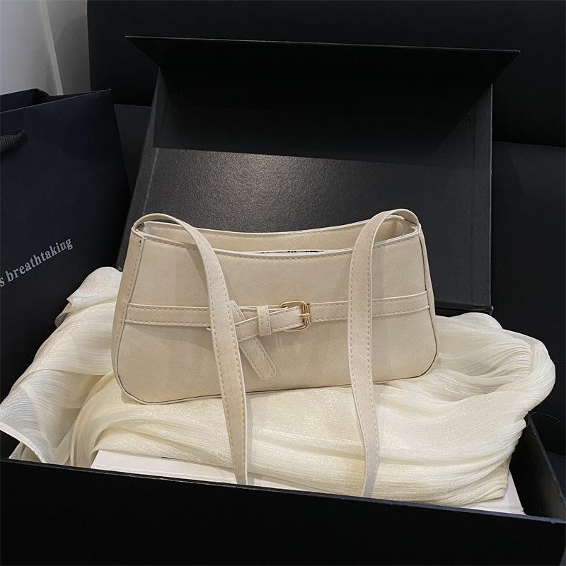 Simple Texture Underarm Bag, Fashionable Crossbody Bag, Niche Design Casual Bag