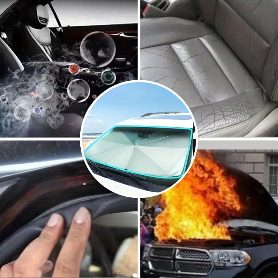 Retractable UV Protection Car Sunshade - Foldable Windshield Umbrella 