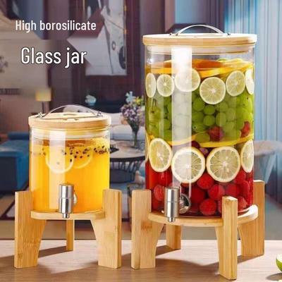 Lu Fenglai High Borosilicate Glass Beverage Dispenser with Faucet