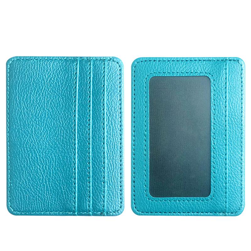 Exquisite Anti-Theft RFID Leather PU Card Holder: Universal, Spacious, & Stylish for Women