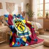 Burnley Football Print Flannel Blanket Soft Warm Sofa Bed Throw Blanket For Home Office Bedroom