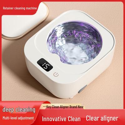 Ultrasonic Retainer & Jewelry Cleaner with Blue Light Sterilization
