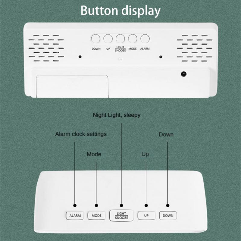 Plug-in Clock Easy To Control Fashionable Home Supplies Popular Acrylic Mirror Alarm Clock Clock Battery Powered Modern Pocket
