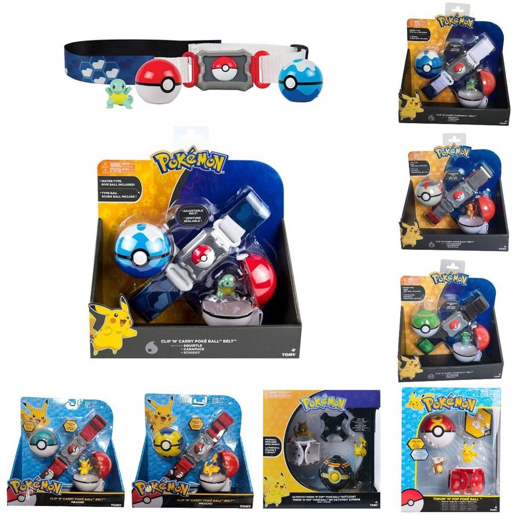 Pokemon Clip N Go Carry Throw Pop Belt Pokeball Battle Figure Toys Trainer Game