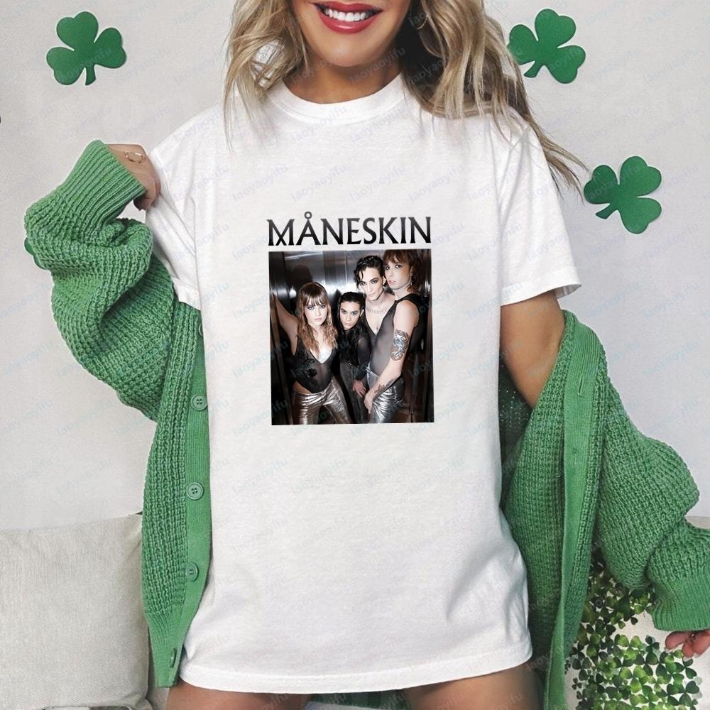 Italian Rock Band Maneskin Men's T-shirts and Tank Tops - Summer Short-sleeved Men's and Women's Comfortable T-shirts