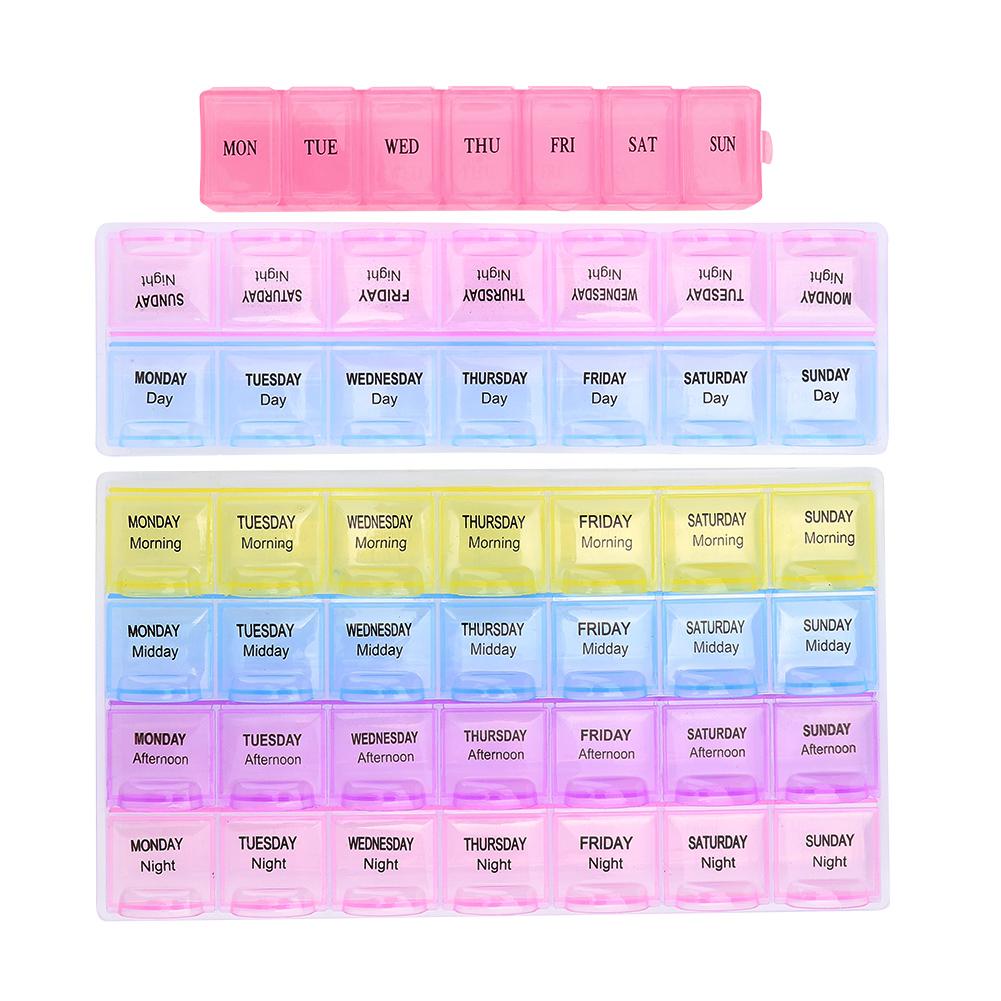 3pcs Plastic Watch Parts Storage Box Organizer Watchmaker Repairing Tools Storage Tray (2 Color 7 Grids 2 Color 14