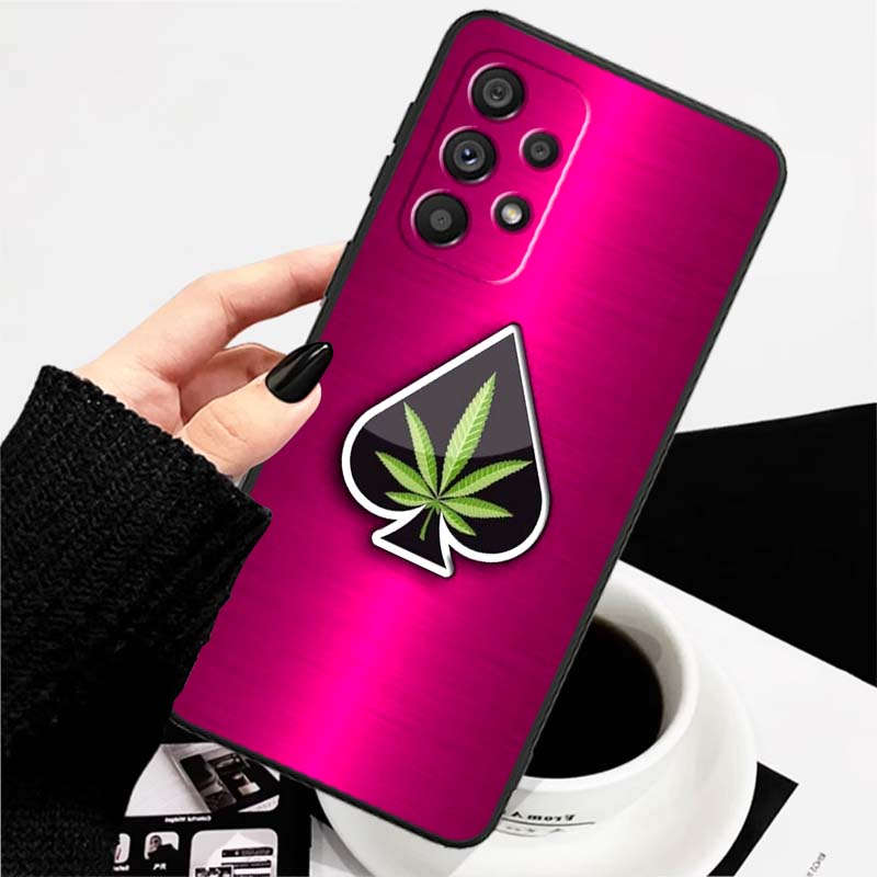 Artistic metal style pattern Phone Case For Samsung A73 A72 A71 A55 A54 A53 A52 A51 A13 A22 A16 A15 A12 A14 A26 A07 5G Black