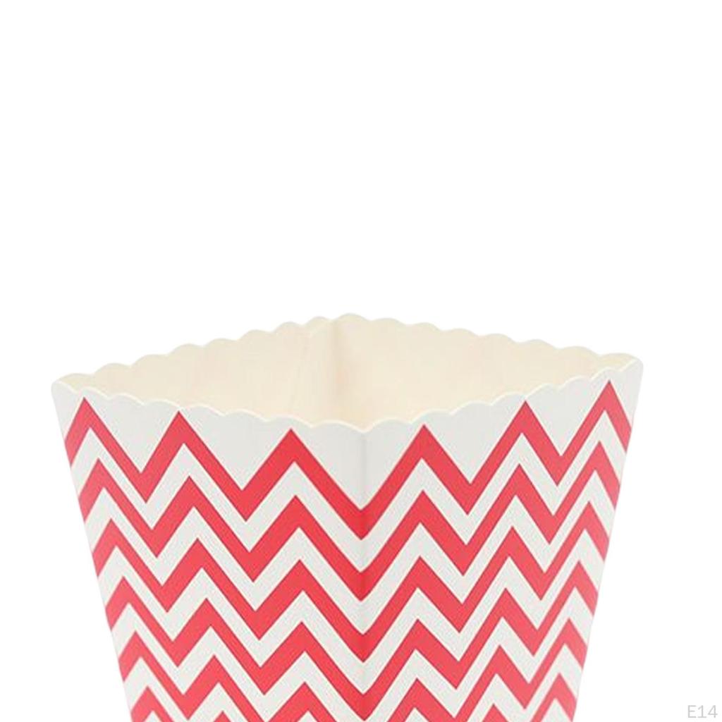 Set mit 10 Popcorn-Geschenkboxen Karton Süßigkeitenbehälter Partys Mini-Papierbehälter