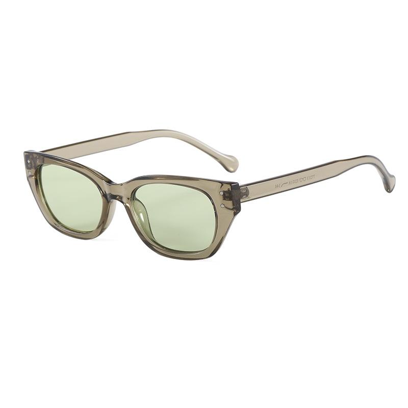 New American retro sunglasses street shooting travel concave sunglasses classic square rice nail sunscreen glasses