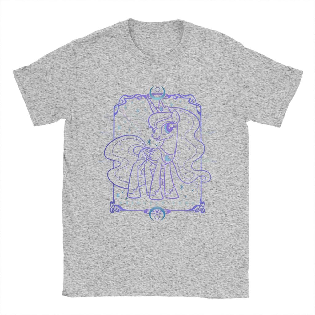Men's Princess Luna MLP T Shirts  Cotton Clothing Vintage Short Sleeve Crewneck Tees 4XL 5XL 6XL T-Shirts