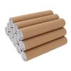 12 Pcs Round Paper Tubes Poster Storage Tubes Multipurpose Mailing Poster Paper Tubes with Plastic Lid