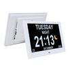 8 Inch Digital Calendar Clock Date and Time Display Customizable Alarm Auto Dimming Picture Video Playback Large