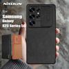 For Samsung Galaxy S25 Ultra S25 Plus Case Nillkin Qin Pro Flip Leather Case Ultra-Thin Slide Camera Case Lens Protection Cover