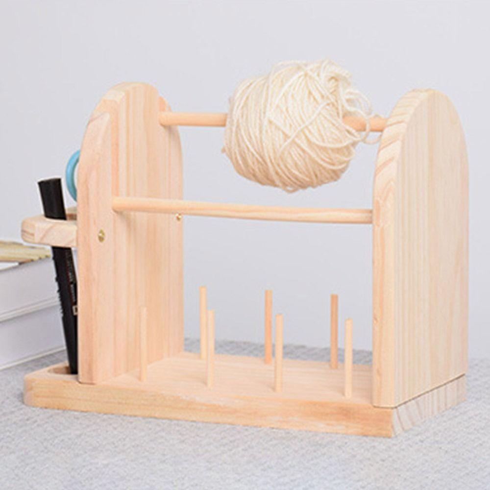 Dual Axis Yarn Ball Holder Rotating Weaving Wool Ball Winder Thread Spool Holder  Crafts Accessory