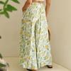 Women Comfortable Casual Dance Drapery High-Waisted Solid Color / Printed Loose Fit Wide Leg Culottes Pants
