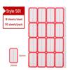 Colored Self-Adhesive Label Stickers for Handwriting, 50 Sheets - Office Use Name & Price Tags