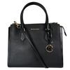 Michael Kors Satchel Shoulder Bag Handbag Leather Black Women 35T0GWXS3L Used