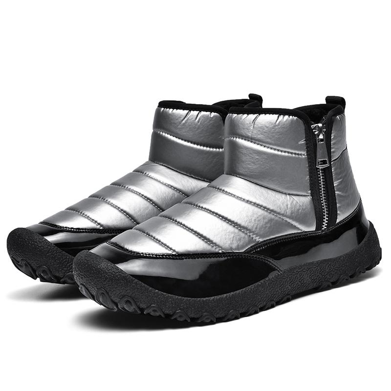 Men's Waterproof Snow Boots In Autumn and Winter Anti Slip and Warm Outdoor with Velvet Warmth and Anti Slip Snow Boots