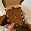 S925 Sterlingsilber Sternenlicht Schneeflocken Halskette: Damen Luxusdesign, Elegante Schlüsselbeinkette, Perfektes Geburtstagsgeschenk