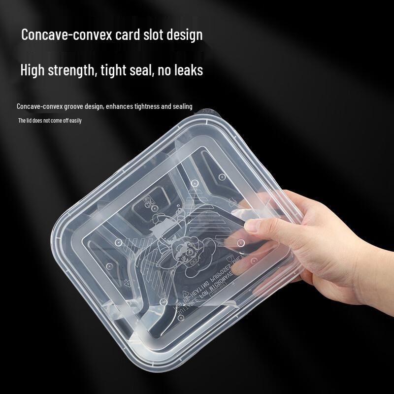 Thickened PP Disposable Divided Food Containers